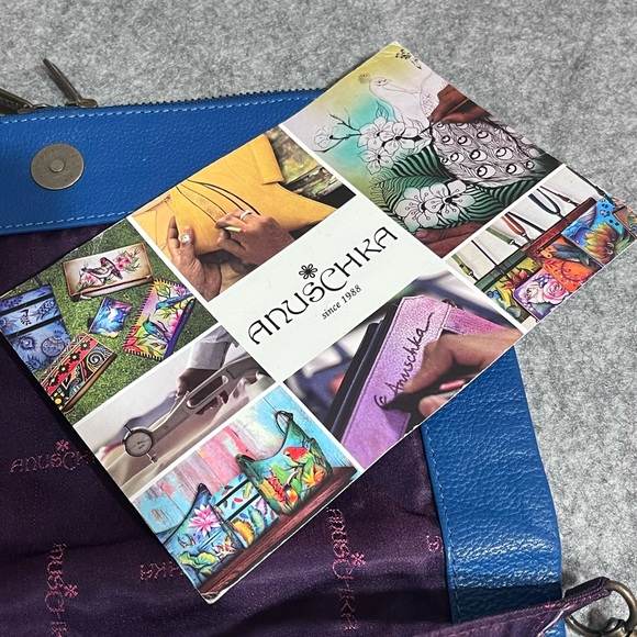 Anuschka Hand-Painted Leather Crossbody Bag - Picture 14 of 15